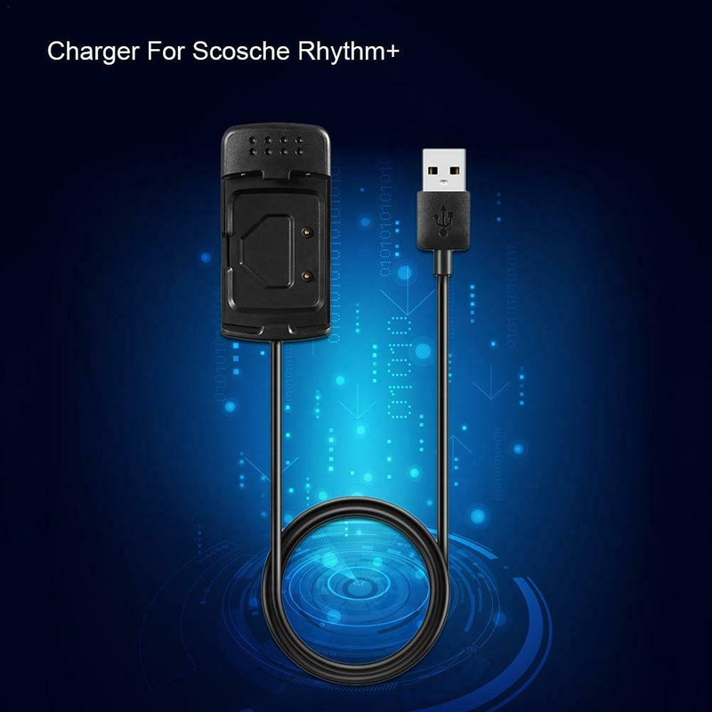 Charger For Scosche Rhythm+ Replacement USB Charge Charging Cable 100cm Black