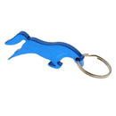 Aluminum Horse Simple Bottle Opener Key Ring Keychain Bag Pendent Blue