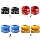 1 Pair Bike Tire Law Mouth Nut Tire Inner Tube Valve Nut Replacement Black