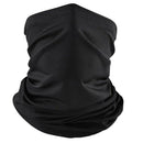 Seamless Cycling Face Cover Sport Scarf Headscarf Headwear Balaclava Black