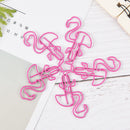 5Pcs/lot Pink Flamingo Bookmark Planner Paper Clip for Book Stationery School FT