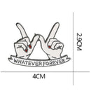 Whatever Forever Enamel Brooch Pin Jacket Badge Best Friends Brooch Jewelry  Z