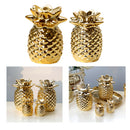 3x Ceramic Pineapple Shape Statue Desktop Display Home Office Cafe Decor