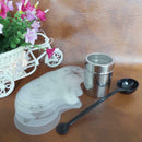 Chocolate Shaker Duster+16x Cappuccino Coffee Barista Stencils+Measure JHF