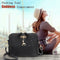 Shell Shoulder Handbag Women Shining Sequins PU Leather Messenger Bag/Black
