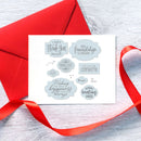 Greetings Label Silicone Stamp Set for DIY Photo Album Paper Card Craft A