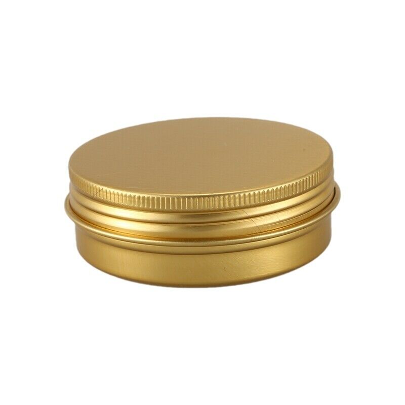 10Pcs Cans Screw Top Containers Aluminum Round Cans Travel Tins Storage Jar G2C1