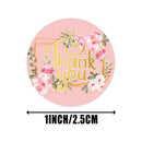 500Pcs/Roll Handmade Flower Thank You Seal Stickers Paper Label Gift DecoraSEAU