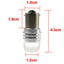 4PC 1156 BA15S P21W COB White LED Turn Signal Light Reverse Backup Lamp Bulb 12V