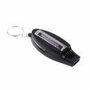 4 In 1 Mini Outdoor Survival Whistle Compass Magnifying Thermometer + Keychain Z