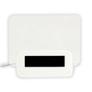 Blue LED Fluorescent Digital Alarm Clock Message Board USB 4 Port Hub