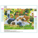 5D DIY Full Round Diamond Painting Dog Cross Stitch Embroidery Mosaic Kit