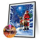 Diamond Painting Santa Claus Elk 5D Full Round Wall Picture DIY Kit 30x40cm
