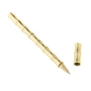 High Quality Brass 0.5mm Chrome Trim Gel Pen Writing Instrument Golden