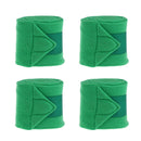 4pcs Soft Fleece Horse Leg Wraps Equestrian Leg Protection Equipment Green