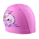 2x Kids Children Nylon Bathing Hat Swimming Cap Fabric Waterproof