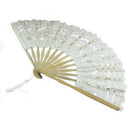 Handmade Cotton Lace Folding Hand Fan for Party Bridal Wedding Decoration ( O7G4