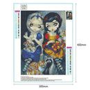 5D DIY Full Drill Diamond Painting Little Girls Cross Stitch Embroidery Kit