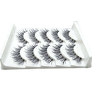 5Pair Natural Cross Eye Lashes Extension Makeup False Eyelashes Clear Band