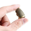 3 Pieces Copper Finger Protector Thimble Adjustable Fingertip Thimble for S B4Q8