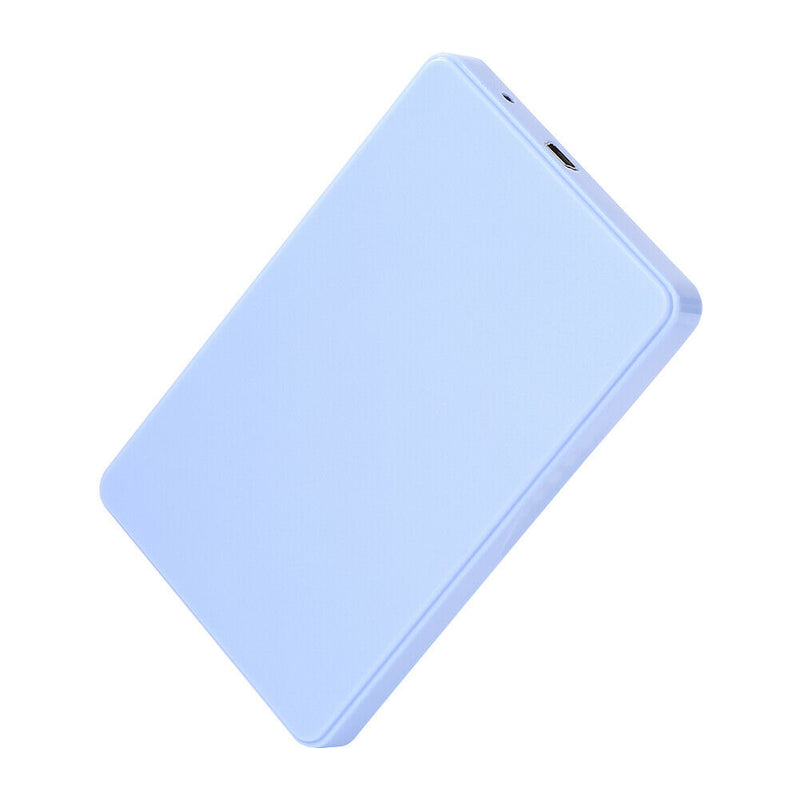 2.5 inch USB 2.0 SATA HDD Hard Disk Drive External Portable SSD Case (Blue)