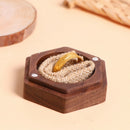 hexagon Jewelry Boxes Wedding engagement wedding rings Wood Ring HolderSEAU