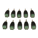 10 Pack Monitor DC Power Plug Connector Green Socket 3.5x1.3mm DC 5V Power