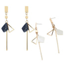 Earrings Fashion Jewelry Simple Temperament Geometric Drop Earrings Hollow