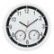 Quartz Stone Clock Silent Wall Clock Accurate Thermometer Humidity Indoor O B6O2