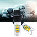 1Pair 1156 BA15S 42SMD Switch Back LED White DRL & Amber Turn Signal Light T0T6