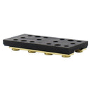 4 Gang Dual Bus Bar 60A 32V Positive Negative Buss Bar with Ring Terminals