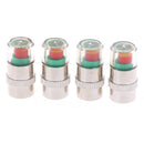 4X Car Tyre Tire Pressure Gauge Indicator Alert Tpms Monitoring Valve Cap Sen OZ