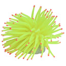 Artificial coral Green Fluorescent 9 cm Plastic Aquarium Decoration