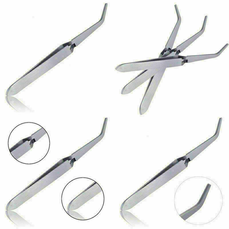 Stainless Steel Nail Pincher Pinching Pinch Clamp Tool Art-Tweezers M2G7 T5 M1O8
