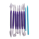 9pcs Plastic Clay Sculpting Carving Pottery Shaper Polymer Modeling Tool