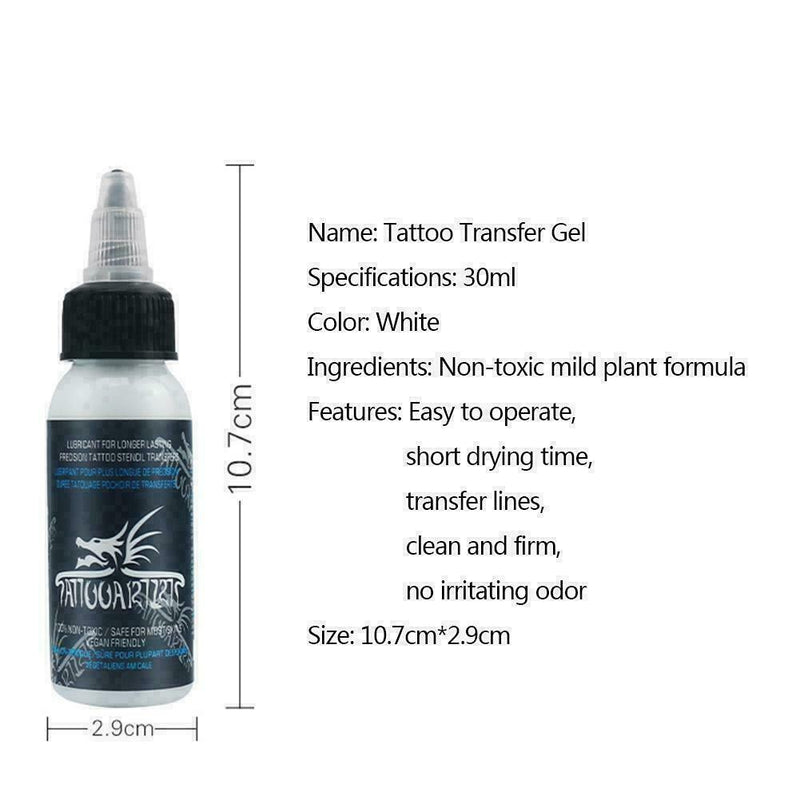 30ML Tattoo Transfer Solution Gel Soap Cool Stencil F7G Primer HOT Stuff Cr B8R4