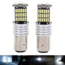 2Pcs 1157 LED BAY15D Light Bulbs 4014 45-SMD Brake Park Backup Signal LightA Gw