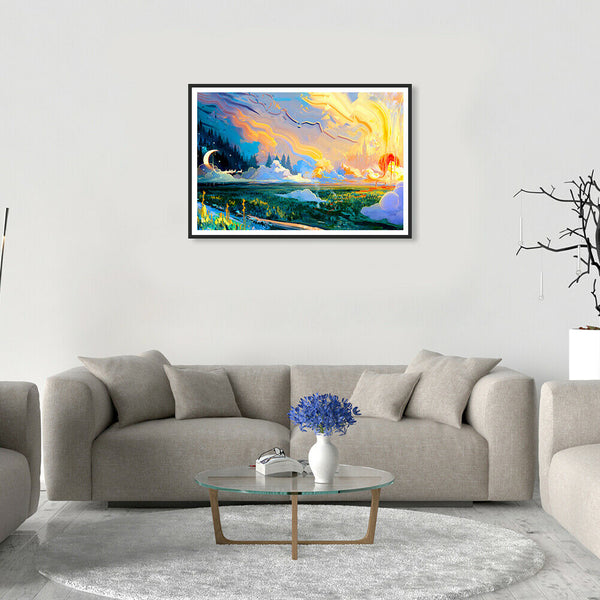 1000pcs DIY Picture Assembling Sun and Moon Jigsaw Puzzle Kids Adults Toys