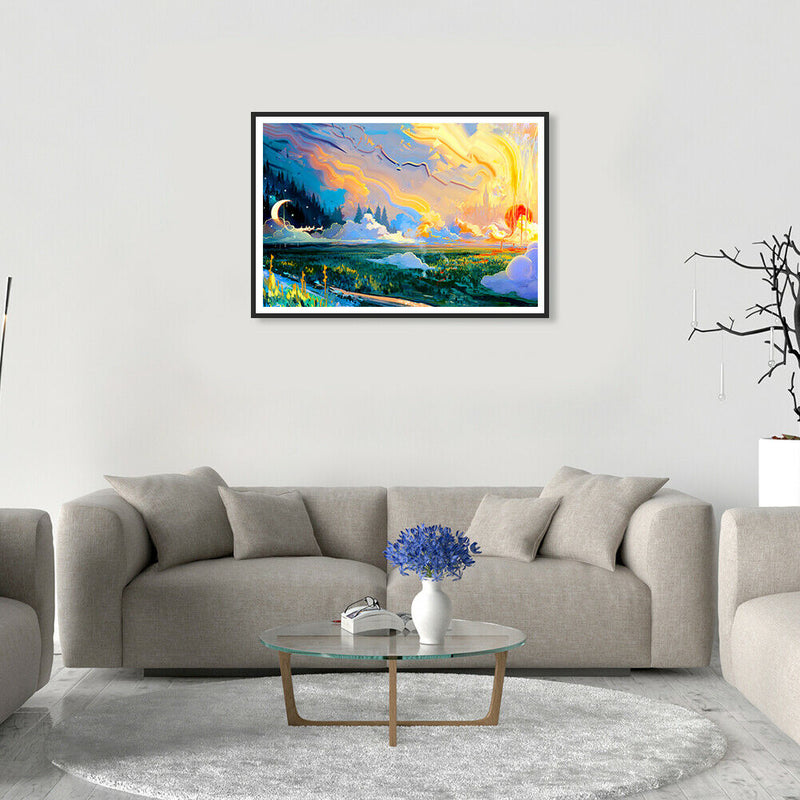 1000pcs DIY Picture Assembling Sun and Moon Jigsaw Puzzle Kids Adults Toys