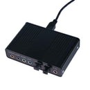 USB 6 Channel 5.1 External Optical Audio Sound Card for Notebook PC(Black)