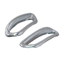 1 Pair Car Chrome Rear Fog Light Cover Trim For