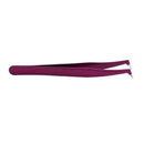 Pro Beauty Precise Straight Curved Eyebrow Eyelashes Extension Tweezers Pur