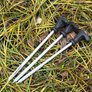 Endurable Iron For Hard Frozen Soil For Camping Tent Pegs Lengthening Tent Nail