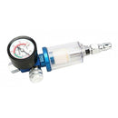 1/4" Air Filter Pressure Regulator Water Moisture Trap with Gauge Adjustable