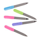 5pcs Plastic Handle Metal Double Sided Nail Files Manicure Pedicure Tool â„–[
