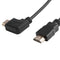 Left Angled 90 Degree HDMI to HDMI Male to Male Cable Spring 1080P Wire
