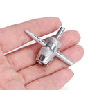 4 Way Car Bike Tyre Valve Repair Standard Tyre Remover Tool + 4 Stem Core Kits