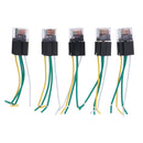5x 60A LED Relay 24V 4Pin Socket w Wire Normal Open Waterproof Car Truck Van