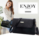 Fashion Leather Messenger Bags Women Shoulder Mother Simple Flap Handbag
