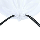 Outdoor Sports Waterproof Drawstring Backpacks Storage Knapsack (White)